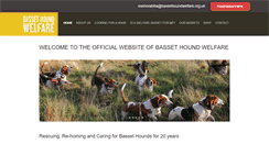 Desktop Screenshot of bassethoundwelfare.org.uk